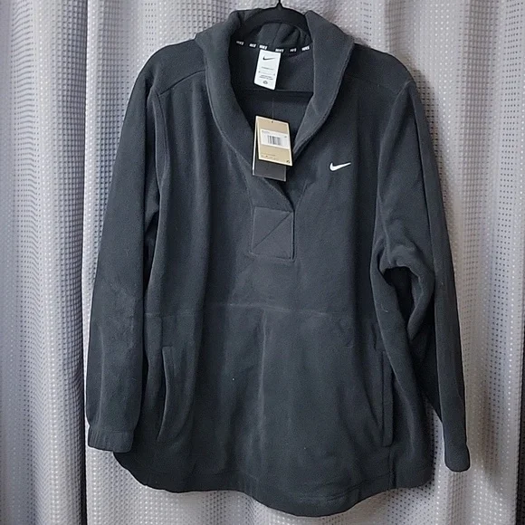 NWT Nike Therma-FIT One Shaw Collar Sweater Fleece Top 2X - Picture 1 of 6